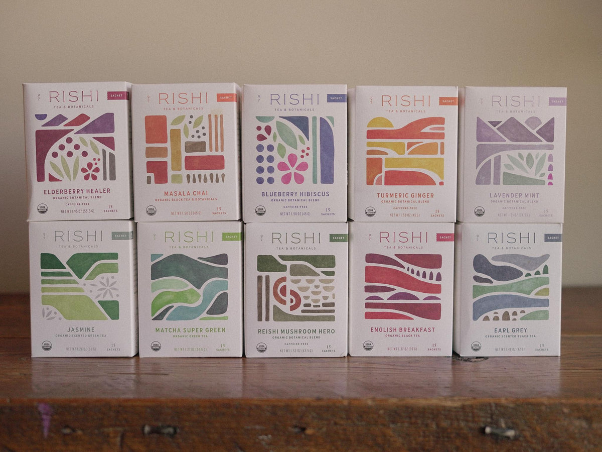 RISHI BOXED TEA SACHETS